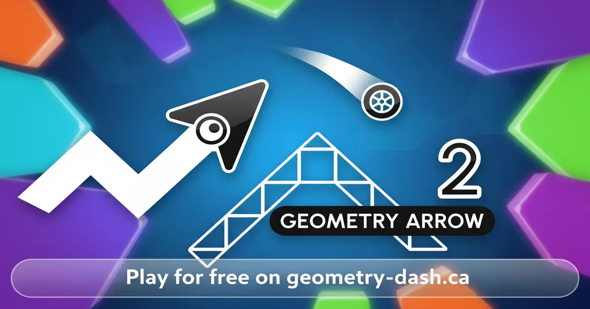 Gameplay screenshot of Geometry Arrow 2